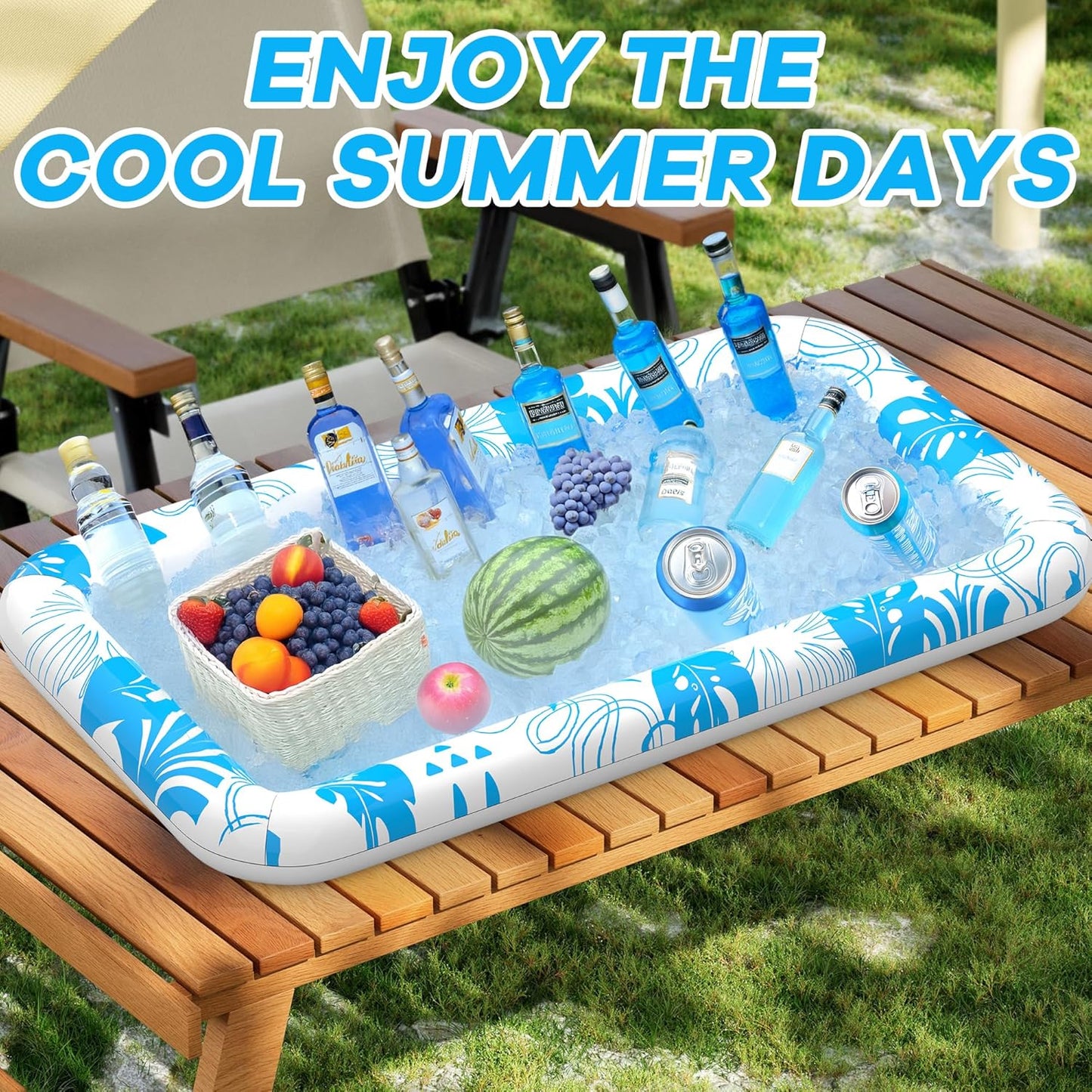 Thickened Inflatable PVC Mat | 120x58cm Portable Outdoor Pad | Multi-Purpose Water Play & Picnic Cushion