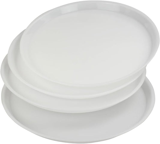 13.5-Inch Large Round Tray｜Minimalist Raised Edge｜Multi-Purpose Serving or Display Plate