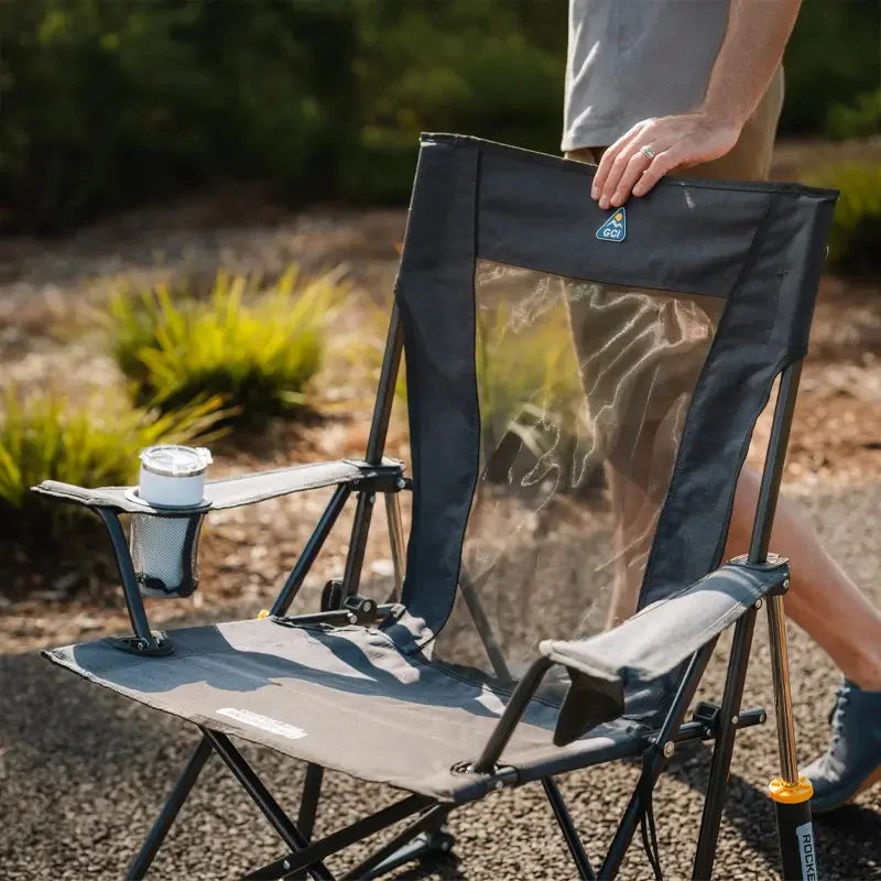 Outdoor XL Elite Portable Rocking Chair with Pocket